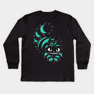 Point to point smile - Cheshire grin - Fantasy Book Kids Long Sleeve T-Shirt